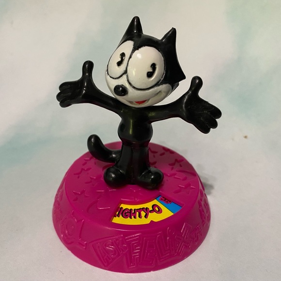 FELIX THE CAT VINTAGE 1996 COLLECTABLE  CARTOON CHARACTER WENDY’S FAST FOOD 3” - Picture 5 of 12